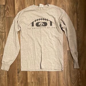 University of Iowa Gray Long Sleeve Shirt
